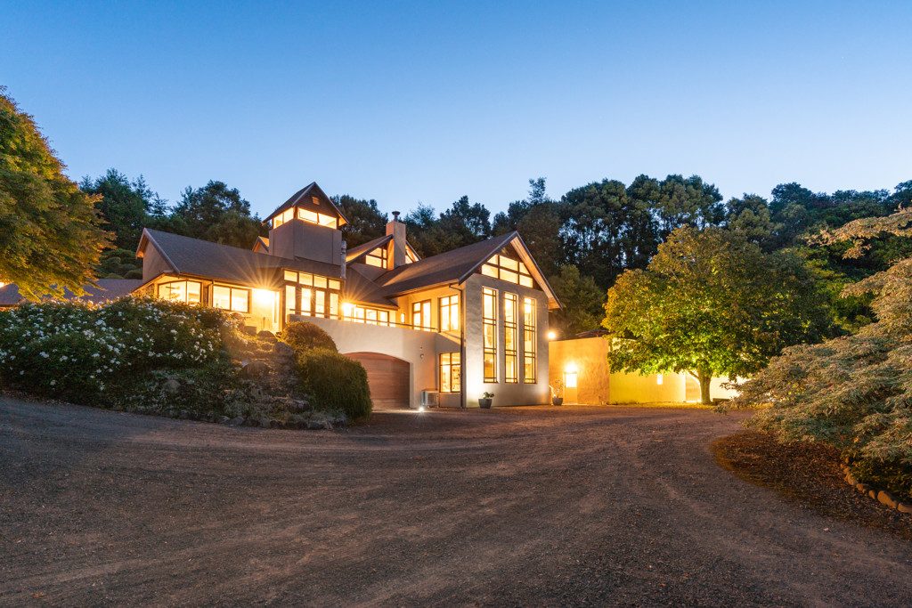 Villa exterior and approach