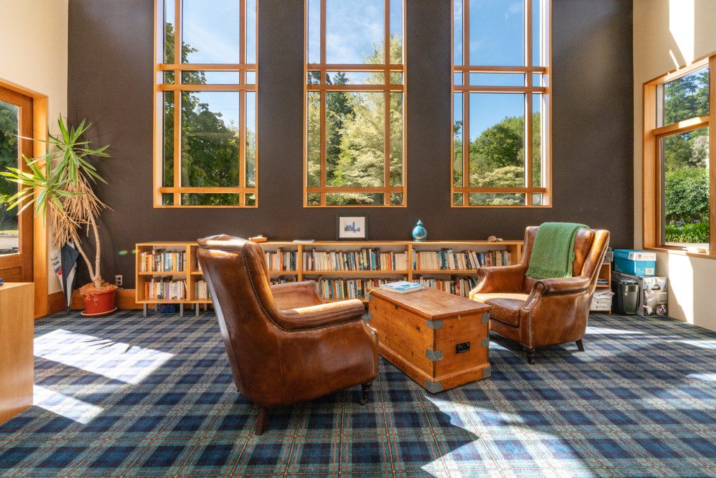 Lounge area with natural light