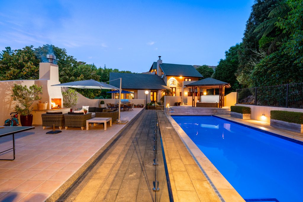 12-metre heated pool and spa with valley views
